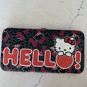 Hello kitty wallet red glitter